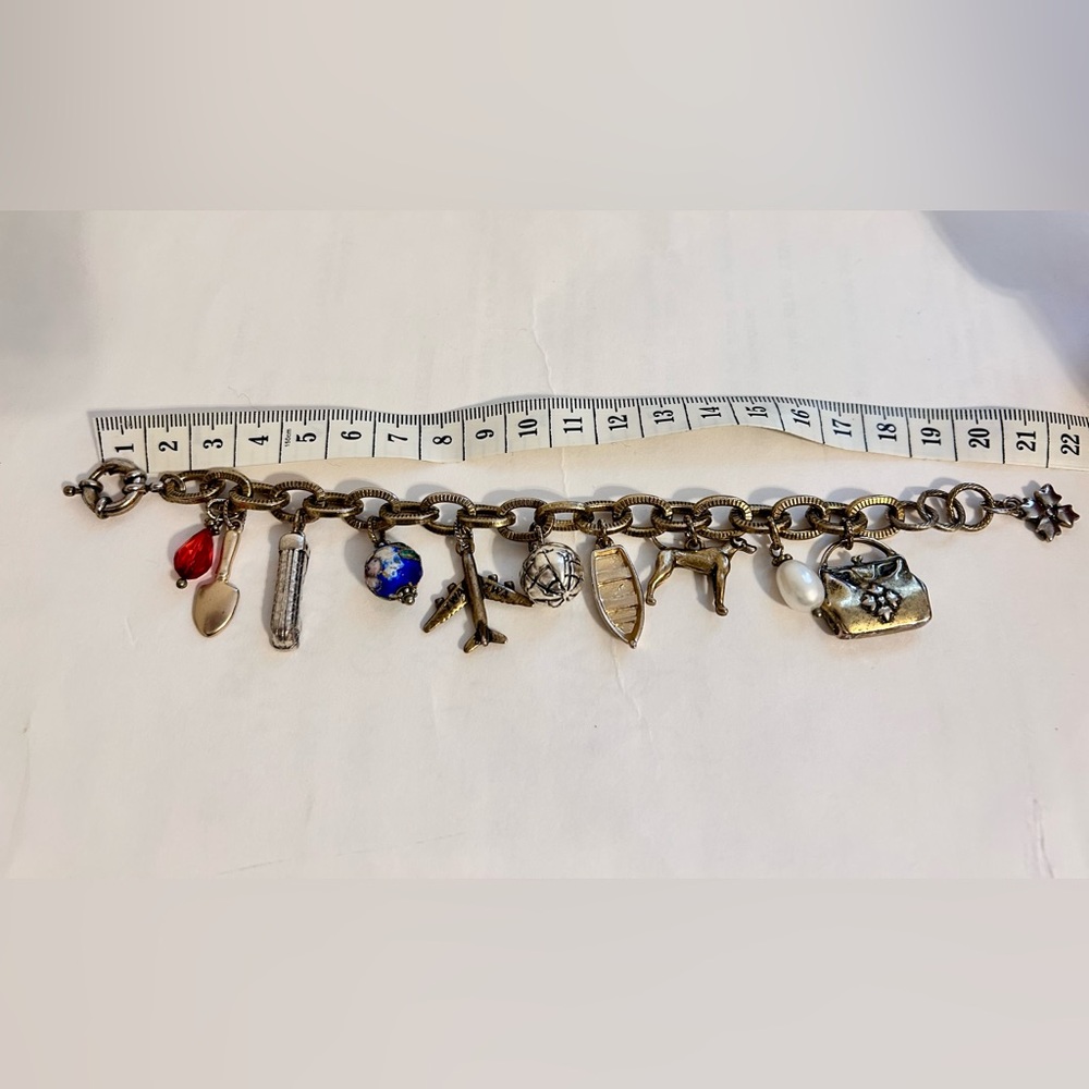 Vintages Patricia Nash Multicolor Charm Bracelet - Picture 3 of 3